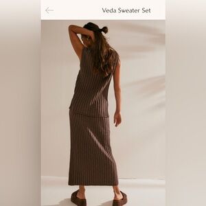 🤎 FP Beach Veda Sweater Set - NWOT